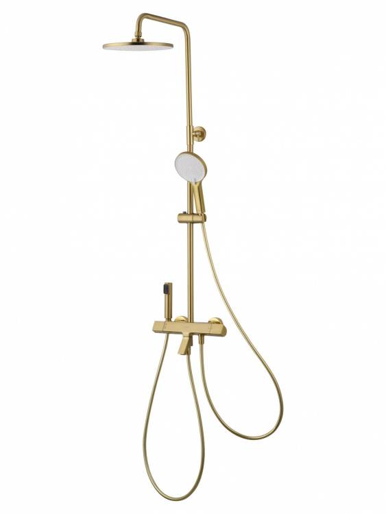 Душевая стойка Wonzon & Woghand WW-B3094-BG с термостатом, золото