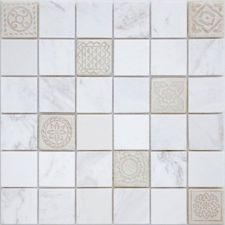 Мозаика LeeDo Art Stone Dolomiti Bianco Mat (4.8x4.8) 30x30