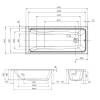 Фронтальная панель для ванны Am.Pm Gem W90A-160-070W-P 160х70 см фото 2