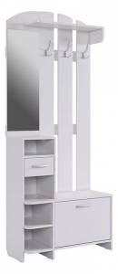 Стенка для прихожей Mebelson Мила PR-0018.2552 белое дерево