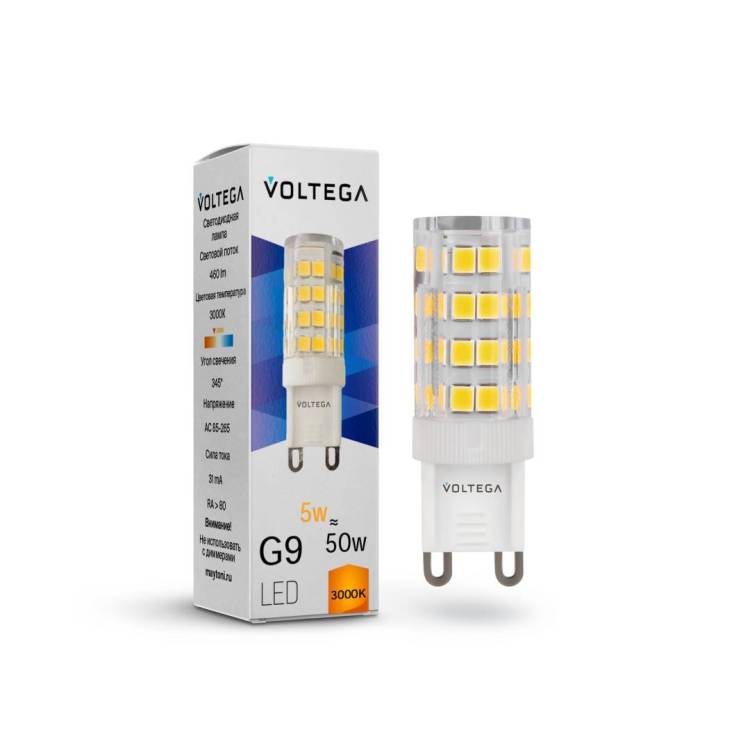 Светодиодная лампа Voltega Simple Capsule G9 7185