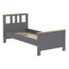 Кровать односпальная 2.08.04.050.15 Гуд Лакк Сага Серый/ясень