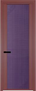 Межкомнатная дверь Profil Doors 2 AGP цвет профиля Красный антрацит, стекло безопасное 6 мм кризет фиолетовый 600x2000