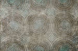 3D Фотообои Artegrafico «Мозаика из окружностей» ID-003 акварель