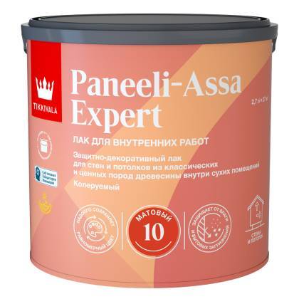 Лак интерьерный Tikkivala Paneeli-Assa Expert EP матовый 2.7 л