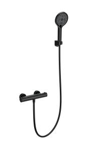 Смеситель для душа Wonzon & Woghand WW-B2012-A-MB с термостатом, черный матовый
