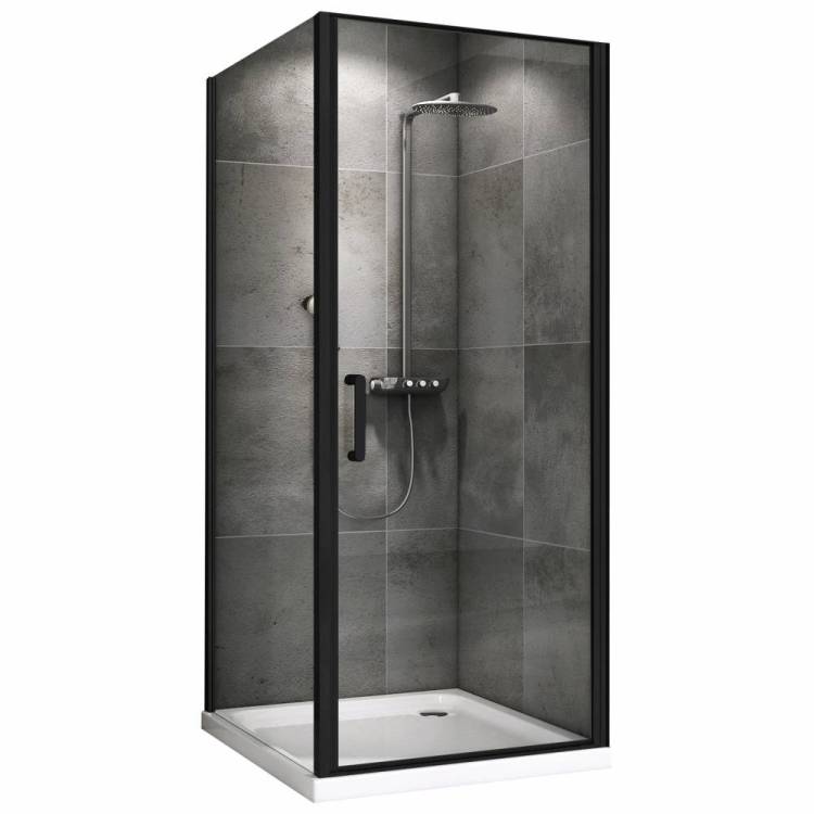 Душевой уголок Abber Sonnenstrand AG04080B-S75B Черный