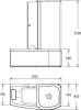 Акриловая ванна Gemy G8040 B R 170x85 фото 6