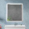 Зеркало Cezares Interni CZR-SPC-INT-800-900-LED-TCH-WARM-BL с подсветкой, сенсорным выключателем и подогревом, Bianco Lucido, 80x90 фото 6