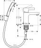 Смеситель для раковины Hansgrohe Metris S 31160000 с гигиеническим душем фото 2