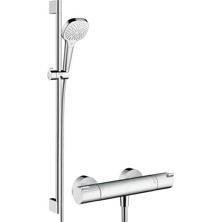 Душевой комплект Hansgrohe Ecostat 1001 CL ВМ 13211000 термостат + Душевой гарнитур Croma Select E Multi 26590400