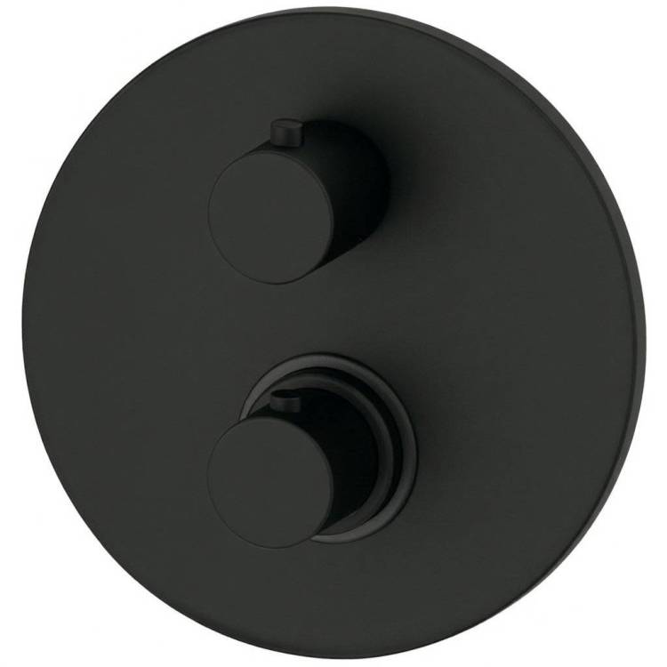 Смеситель для душа Paffoni Light LIQ013NO термостатический, черный матовый