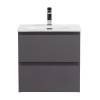 Тумба с раковиной BelBagno Kraft 39 50 Темно-серый матовый, раковина BB-8099-3-50