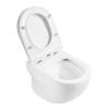 Унитаз подвесной BelBagno Onda BB066CHR/BB870SC безободковый, сиденье микролфит фото 3