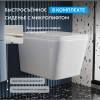 Унитаз подвесной Abber Rechteck AC1201T безободковый, сиденье микролифт, белый фото 6