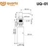 Дозатор для кухонной мойки Ulgran Quartz UQ 01-02 лен фото 2