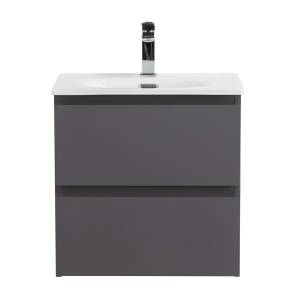 Тумба с раковиной BelBagno Kraft 39 50 Темно-серый матовый, раковина BB-8099-3-50