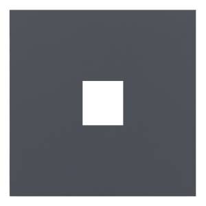 Лицевая панель для одиночной информационной розетки Rikett 35441 BT базальт