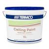Краска краска для потолков акриловая Terraco Ceiling Paint матовая белая 10 кг