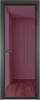 Межкомнатная дверь Profil Doors 1 AV цвет профиля Серая ночь, стекло безопасное 6 мм фиолетовое шпион 600x2000