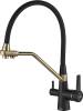 Смеситель для кухни ZorG Steel Hammer SH 903-6 Black Br с гибким изливом