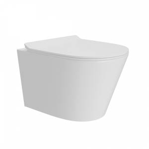 Унитаз подвесной Watersense Rita Pro W00123 безободковый, сиденье микролифт