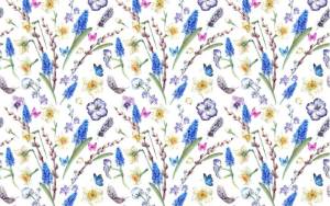 3D Фотообои Artegrafico «Акварельные цветы» PRV-001 акварель