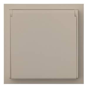 Розетка в сборе IP44 Rikett Standart 35946 LT латте