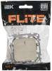 Выключатель 1-клавишный IEK Flite FI-V10-1-10-1-K86 сливочный фото 2