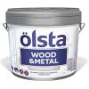 Краска универсальная по дереву и металлу Olsta Wood&Metal база A полуматовая 169A Mellow 0.9л