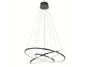 Большая подвесная светодиодная люстра Newport Loren 15303N/S black glossy