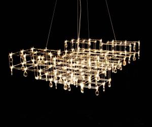 Большая подвесная люстра хрустальная светодиодная Kink Light Галанта 07887-L,33(21)