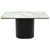 Стол Bradex Home Festa RF 0839 керамогранит Calacatte gold (глянец), черный 140x85x77 фото 2