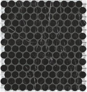 Мозаика FAP Ceramiche Roma Diamond fNJD Nero Reale Round Gres Mos. 29.5x32.5