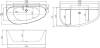 Акриловая ванна Allen Brau Priority 5 L, 160x78, белая фото 2