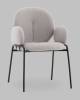 Стул Stool Group Моллек AV 338-F81-9005 светло-серый, букле, с подлокотниками фото 2