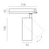 Трековый светодиодный светильник Lightstar Alta Base A5146TRIAC фото 4