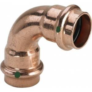 Отвод 90 медный Viega Profipress с SC-Countur d=28 (арт. 291 525)