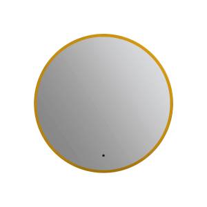 Зеркало Art&Max Sanremo AM-San-770-DS-F-Gold античное золото, с подсветкой, 77x77