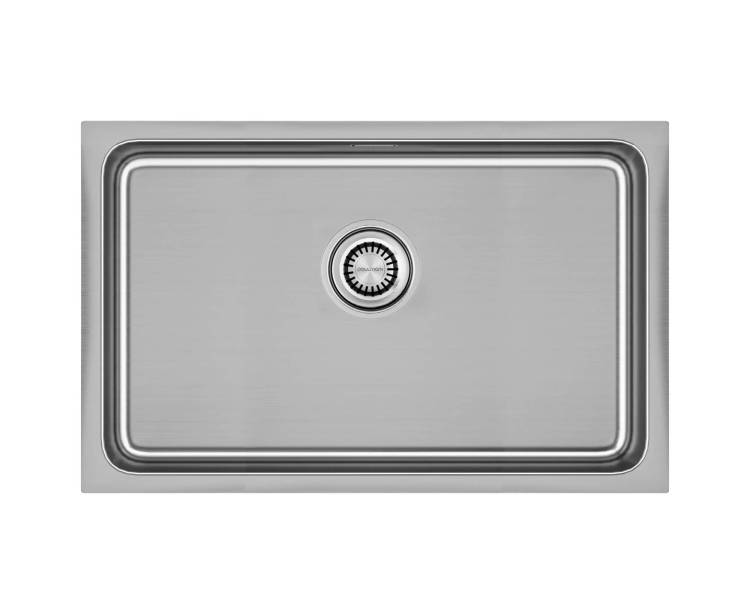 Мойка кухонная Paulmark Vista PM307444-BS 74x44 нержавеющая сталь
