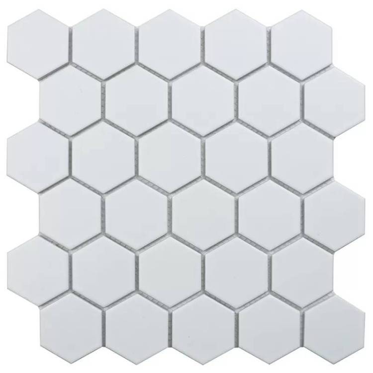 Мозаика StarMosaic Hex+Octagon+Triangolo IDL1001 Hexagon small White Glossy 26.5х27.8