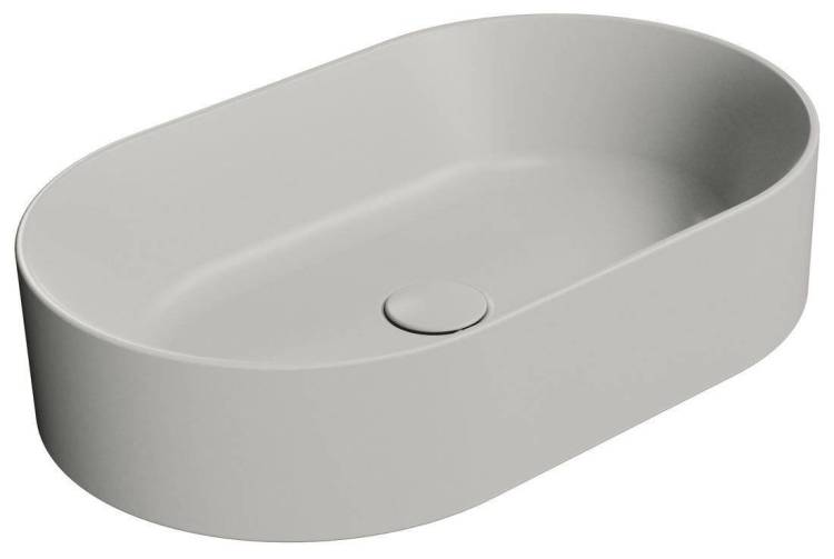 Раковина GSI Kube X 945817 серый матовый, 60x37