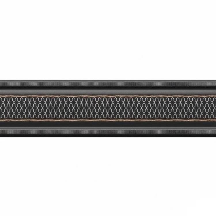 Бордюр Heralgi Garden Cenefa Classic Negro 8x30