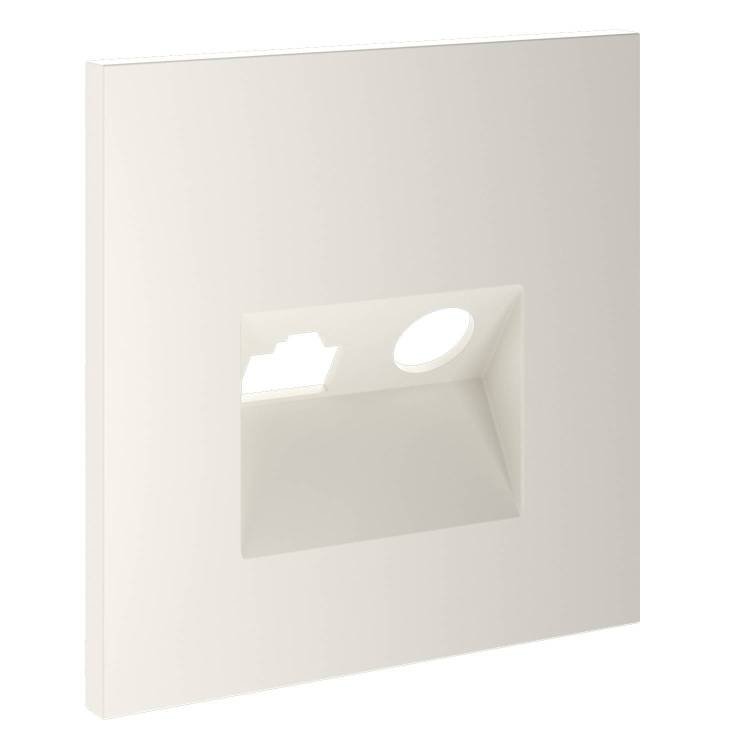 Лицевая панель для ТВ-розетки+Ethernet RJ45 Voltum S70 VLS002713 хлопок