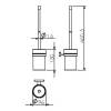Ершик Langberger Alster 10925A к стене круглый фото 2