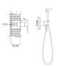 Гигиенический душ Rose R205 со смесителем, хром фото 2