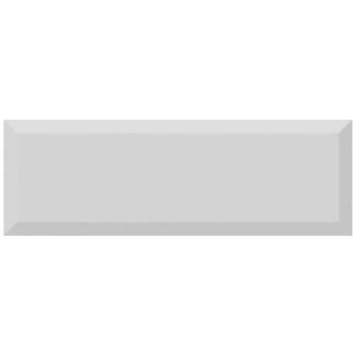 Керамическая плитка Absolut Keramika Monocolor Biselado Brillo Gris 10x30