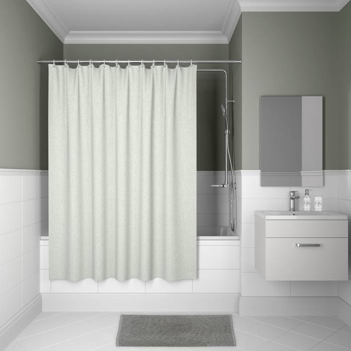 Штора для ванной Iddis Decor D24P218i11 полиэстер, 180x200, зеленый