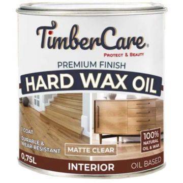 Защитное масло с твердым воском TimberCare Hard Wax Oil Прозрачный матовый 0.75 л