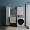 Тумба с раковиной Style Line Бергамо мини 60 подвесная, Люкс Плюс антискрейтч, карамель матовая, Раковина Каре Люкс МИНИ 60x35 фото 3